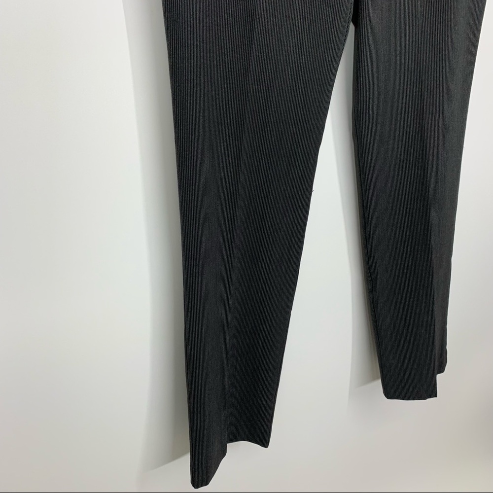 Worthington Modern Fit Pinstripe Charcoal Straight Leg Career Dress Pants Nwt 10 - Picture 3 of 16